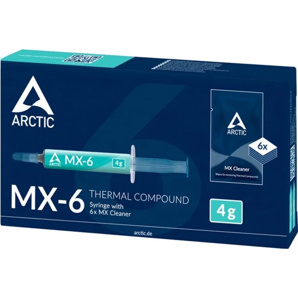 Термопаста Arctic Cooling MX-6 4 г + 6x MX Cleaner (ACTCP00084A) UA