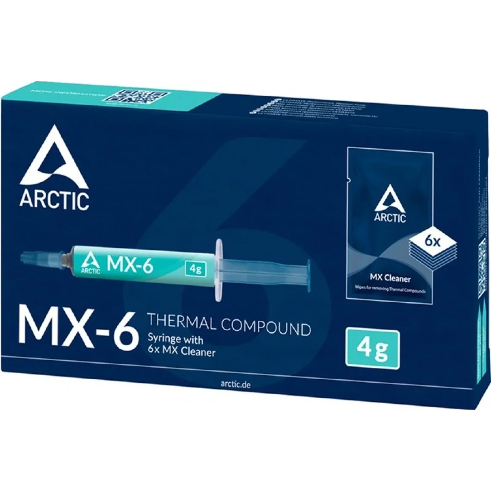 Термопаста Arctic Cooling MX-6 4 г + 6x MX Cleaner (ACTCP00084A) UA