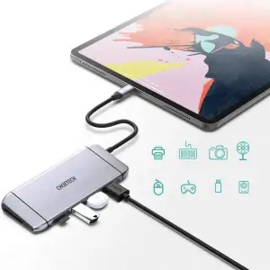 USB-хаб Choetech HUB-M15 USB Type-C 9-в-1 UA