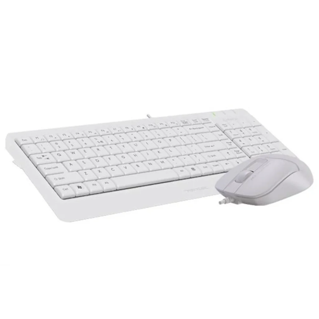 Комплект (клавиатура, мышь) A4Tech F1512 White USB, F1512 (White) UA