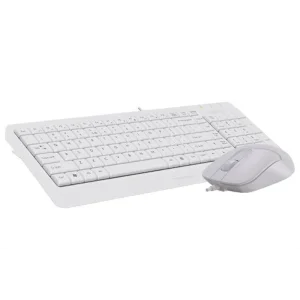 Комплект (клавиатура, мышь) A4Tech F1512 White USB, F1512 (White) UA