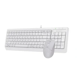 Комплект (клавиатура, мышь) A4Tech F1512 White USB, F1512 (White) UA