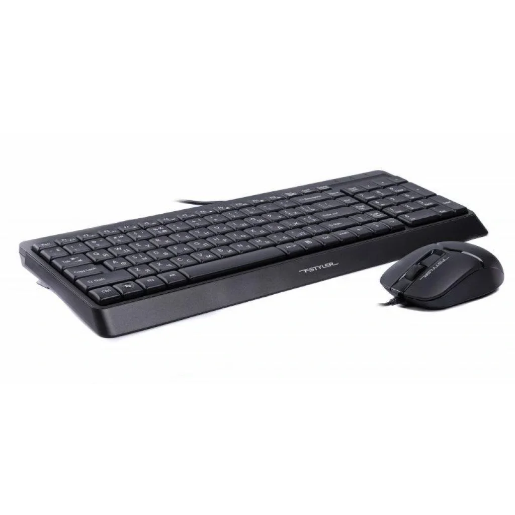 Комплект (клавиатура, мышь) A4Tech F1512 Black USB, F1512 (Black) UA