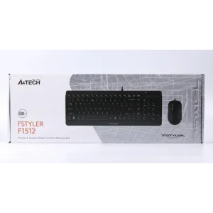 Комплект (клавиатура, мышь) A4Tech F1512 Black USB, F1512 (Black) UA