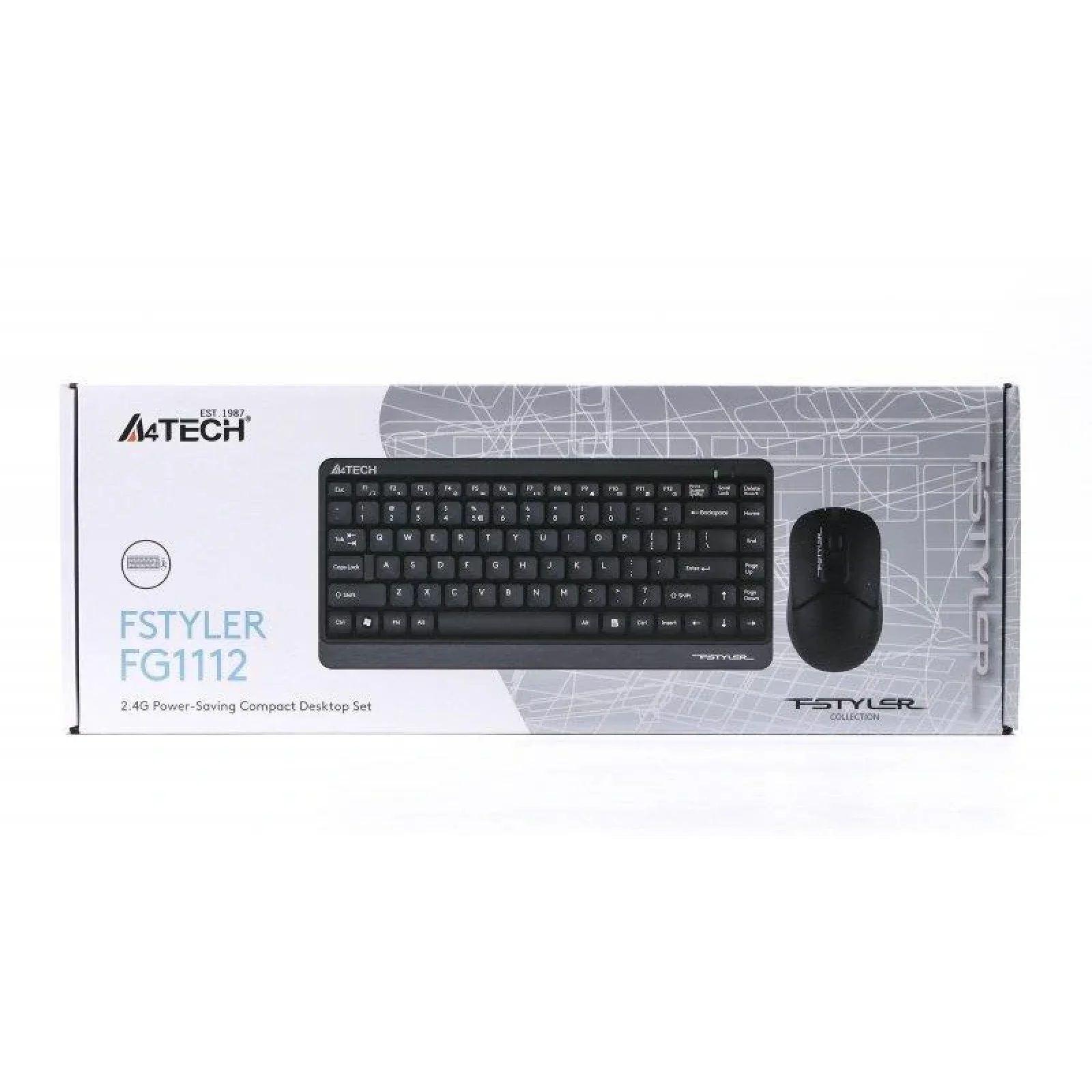 Комплект (клавіатура, миша) бездротовий A4Tech FG1112 Black USB, FG1112 (Black) UA