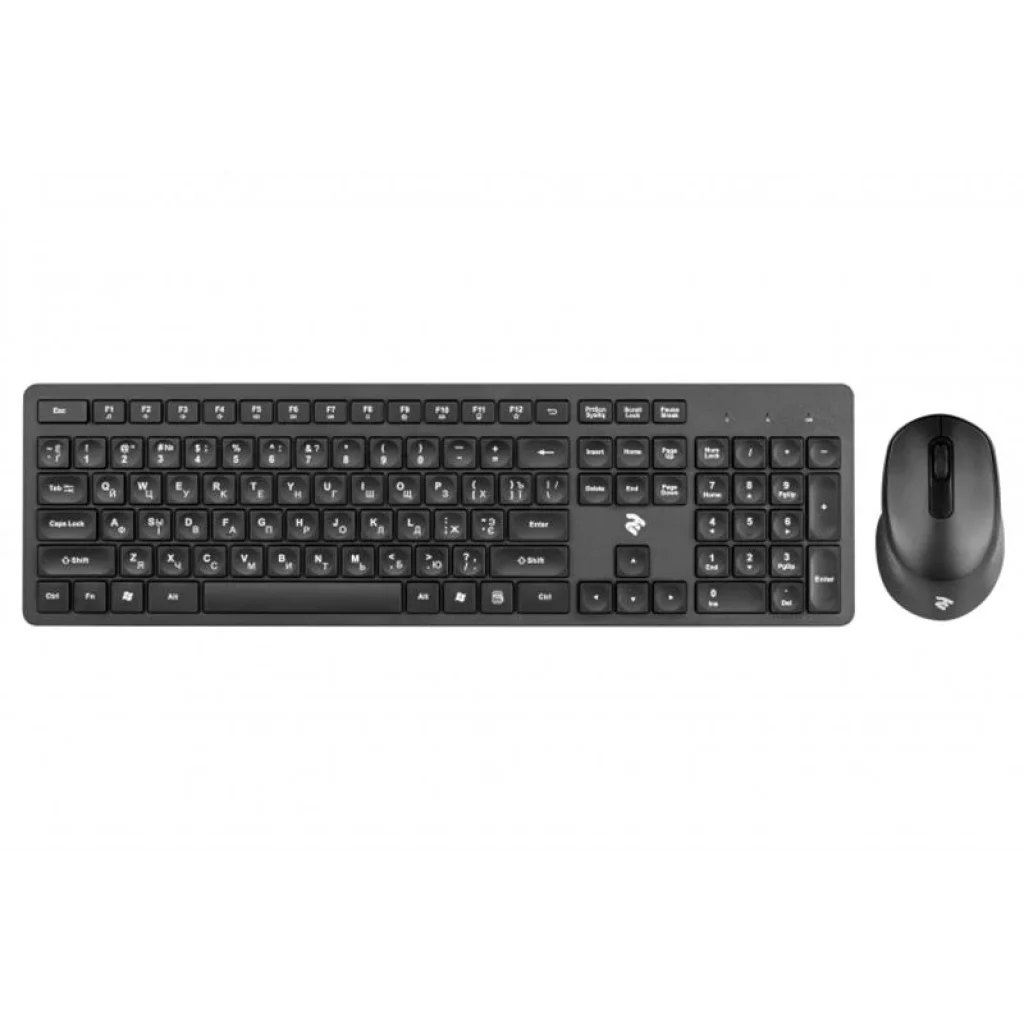 Комплект (клавіатура, миша) бездротовий 2E MK420 (2E-MK420WB) Black UA