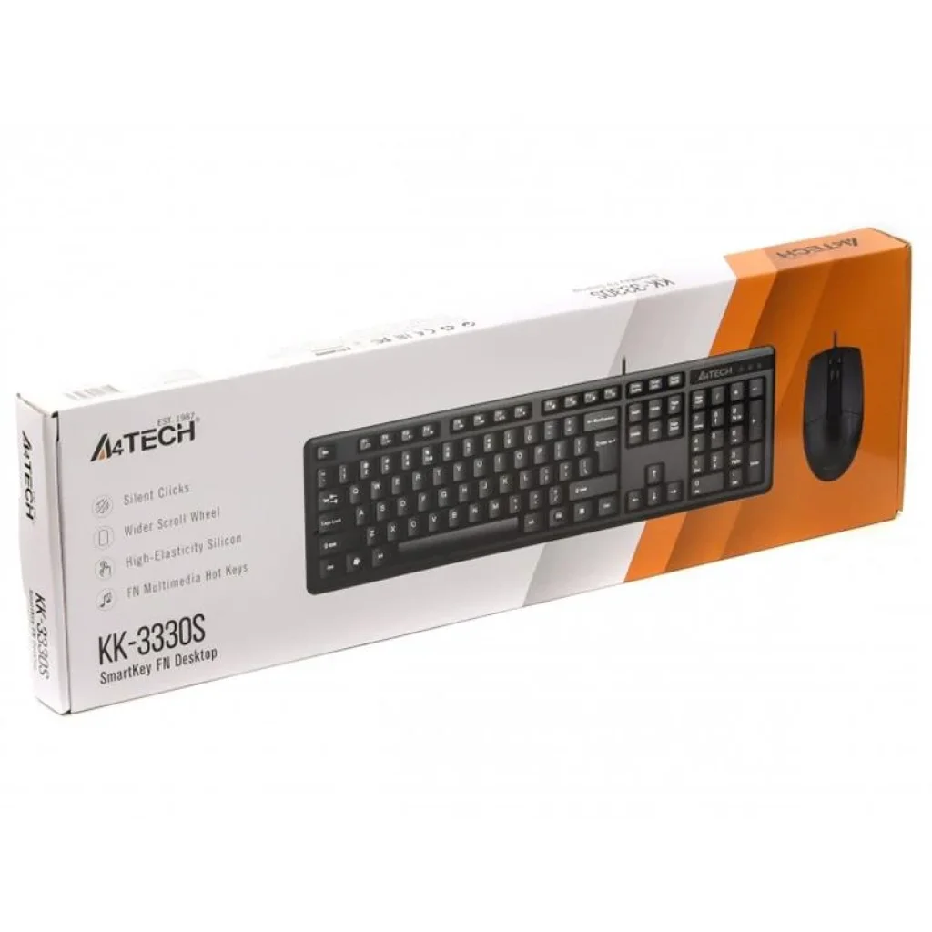 Комплект (клавіатура, миша) A4-Tech KK-3330S Black USB UA