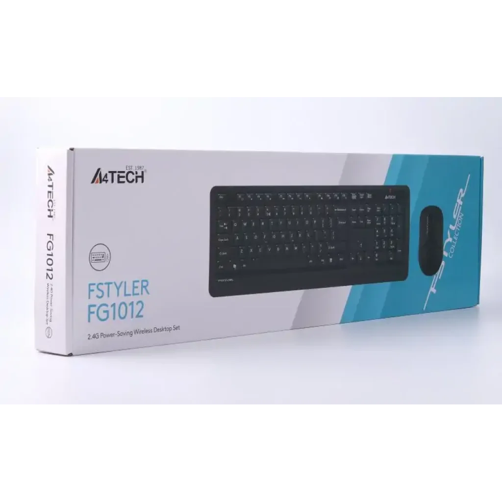 Комплект (клавиатура, мышь) беспроводной A4Tech FG1012 Black USB, FG1012 (Black) UA