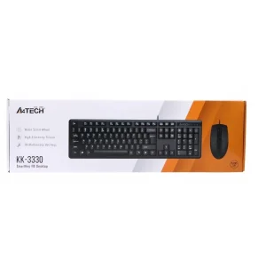 Комплект (клавиатура, мышь) A4-Tech KK-3330 Black USB UA