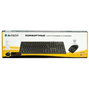Комплект (клавіатура, миша) A4Tech KR-8520D Black USB UA