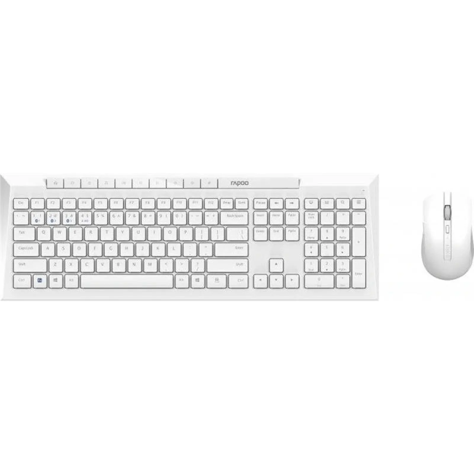 Комплект (клавиатура, мышь) беспроводной Rapoo 8210М Wireless White, 8210М White UA