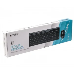 Комплект (клавиатура, мыша) беспроводной A4Tech FB2535CS Smoky Grey USB, FB2535CS (Smoky Grey) UA