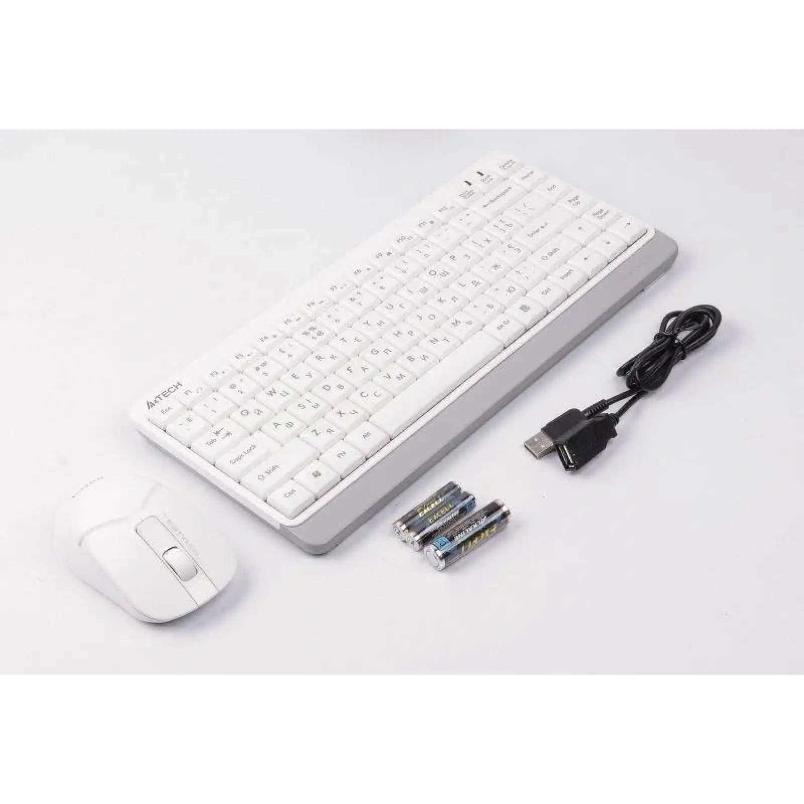 Комплект (клавіатура, миша) бездротовий A4Tech FG1112S White USB, FG1112S (White) UA