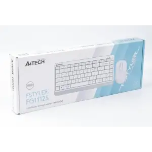 Комплект (клавіатура, миша) бездротовий A4Tech FG1112S White USB, FG1112S (White) UA