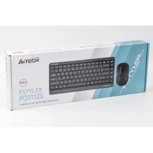Комплект (клавиатура, мышь) беспроводной A4Tech FG1112S Black USB, FG1112S (Black) UA