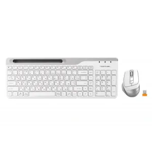 Комплект (клавиатура, мышь) беспроводной A4Tech FB2535C Icy White USB, FB2535C (Icy White) UA