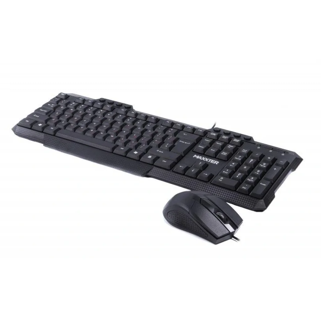 Комплект (клавіатура, миша) Maxxter KMS-CM-02-UA Black UA