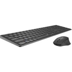 Комплект (клавиатура, мышь) беспроводной Rapoo 9800M Wireless Dark Grey, 9800M dark grey UA