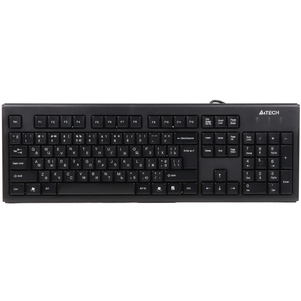 Комплект (клавіатура, миша) A4Tech KR-8572 Black USB UA