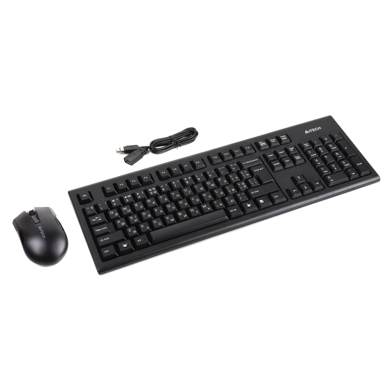 Комплект (клавиатура, мышь) беспроводной A4Tech 3000N Black USB, 3000N (GK-85+G3-200N) UA