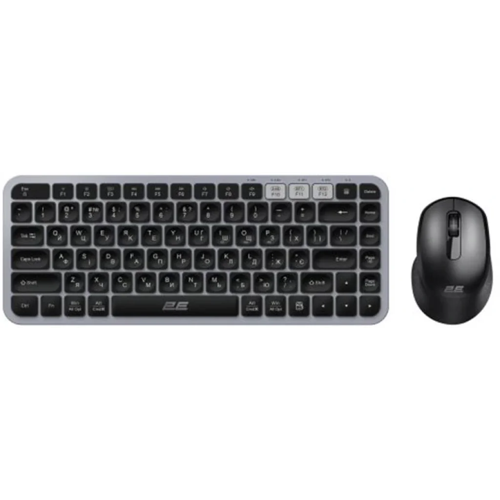 Комплект (клавиатура, мышь) беспроводной 2E MK430 Grey/Black (2E-MK430WBGR_UA) UA