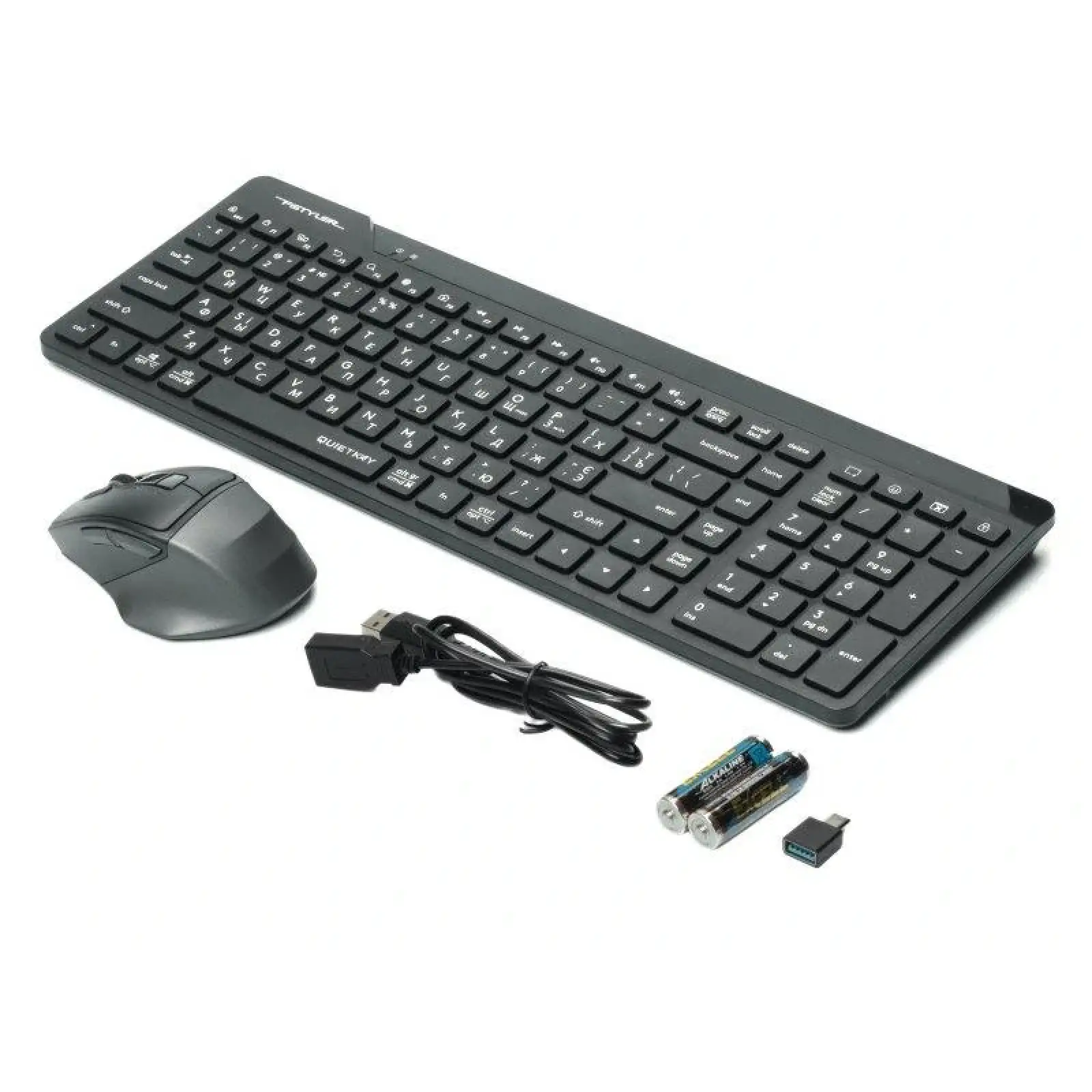 Комплект (клавіатура, миша) бездротовий A4Tech Fstyler FG2400 Air Black, FG2400 Air (Black) UA