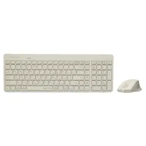 Комплект (клавіатура, миша) бездротовий A4Tech Fstyler FG2400 Air Beige, FG2400 Air (Beige) UA