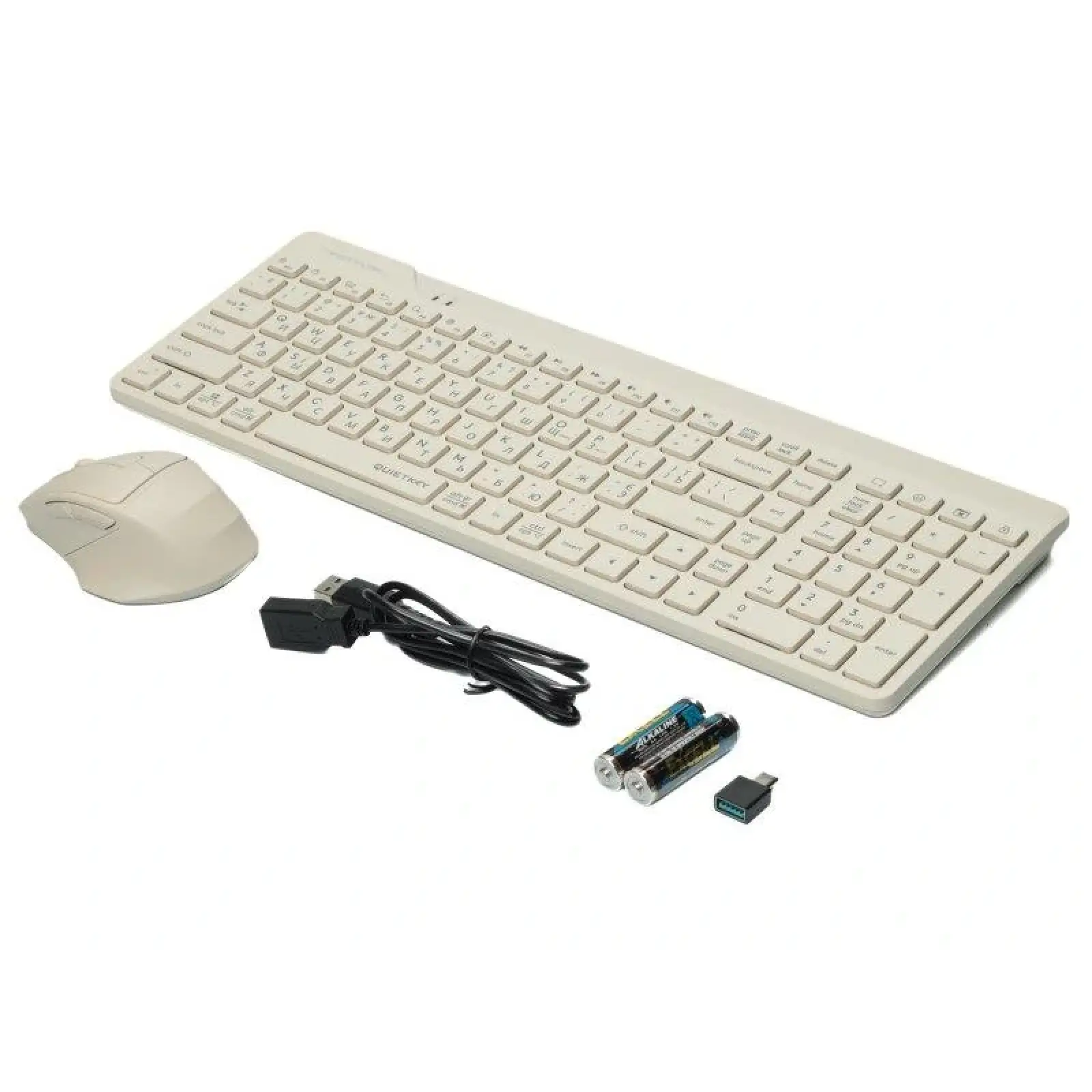 Комплект (клавіатура, миша) бездротовий A4Tech Fstyler FG2400 Air Beige, FG2400 Air (Beige) UA