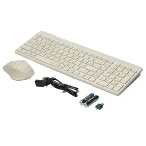 Комплект (клавіатура, миша) бездротовий A4Tech Fstyler FG2400 Air Beige, FG2400 Air (Beige) UA