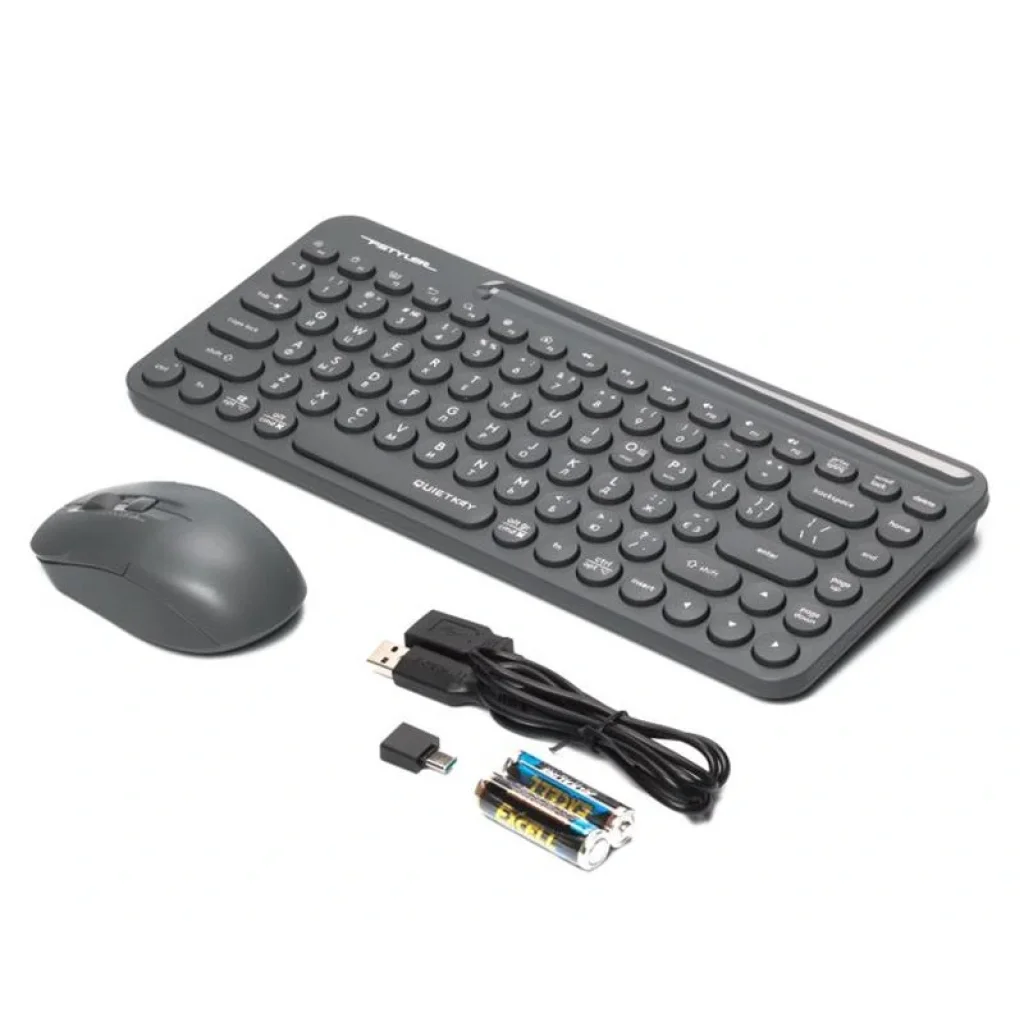 Комплект (клавиатура, мышь) беспроводной A4Tech Fstyler FG3200 Air Grey, FG3200 Air (Grey) UA