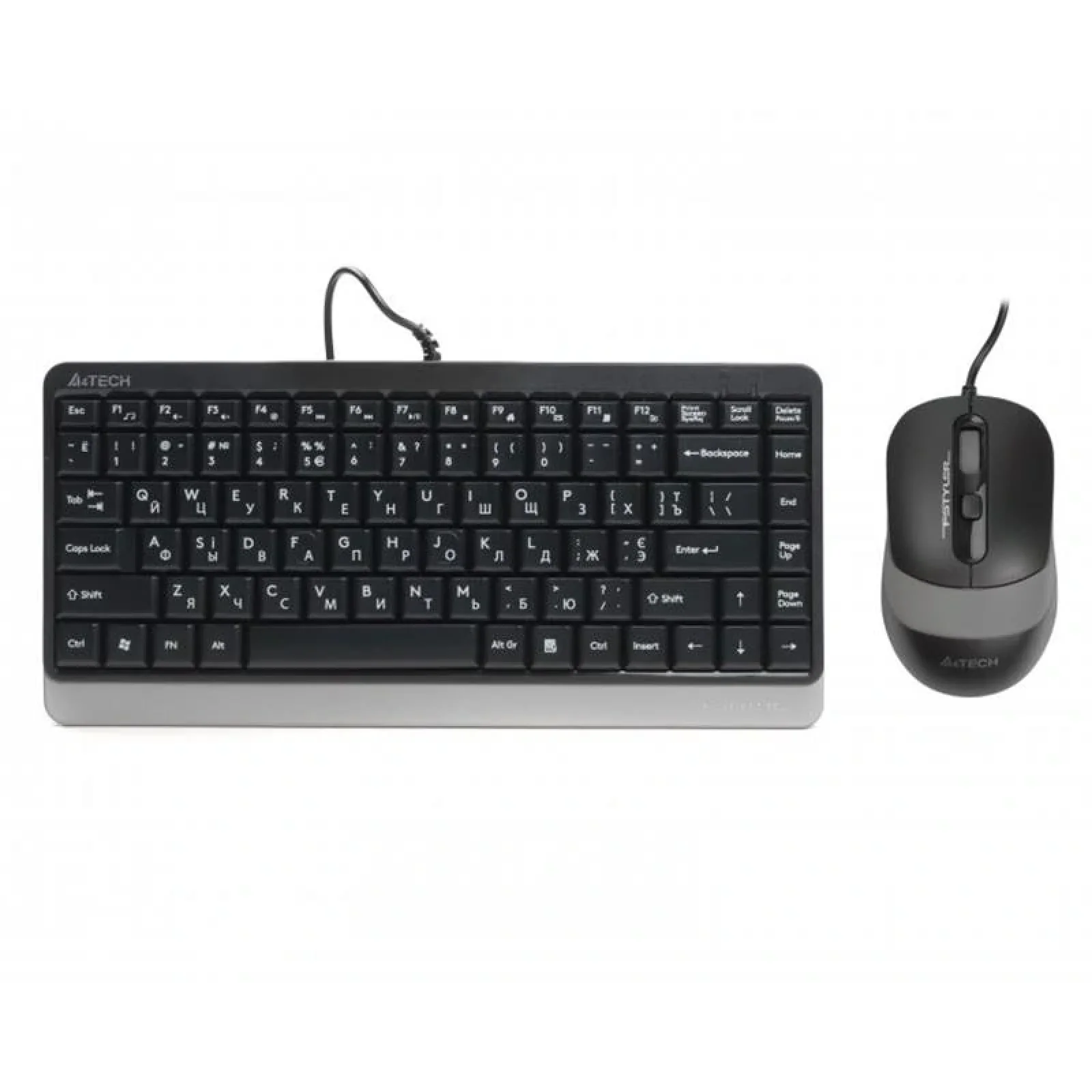 Комплект (клавіатура, миша) A4Tech Fstyler F1110 Grey USB, F1110 (Grey) UA