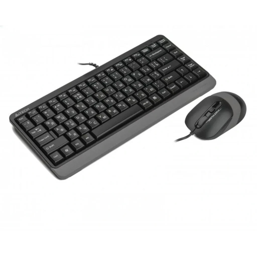 Комплект (клавиатура, мышь) A4Tech Fstyler F1110 Grey USB, F1110 (Grey) UA
