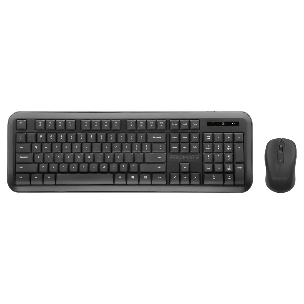 Комплект (клавіатура, мишка) бездротовий Promate ProCombo-6 Black UA