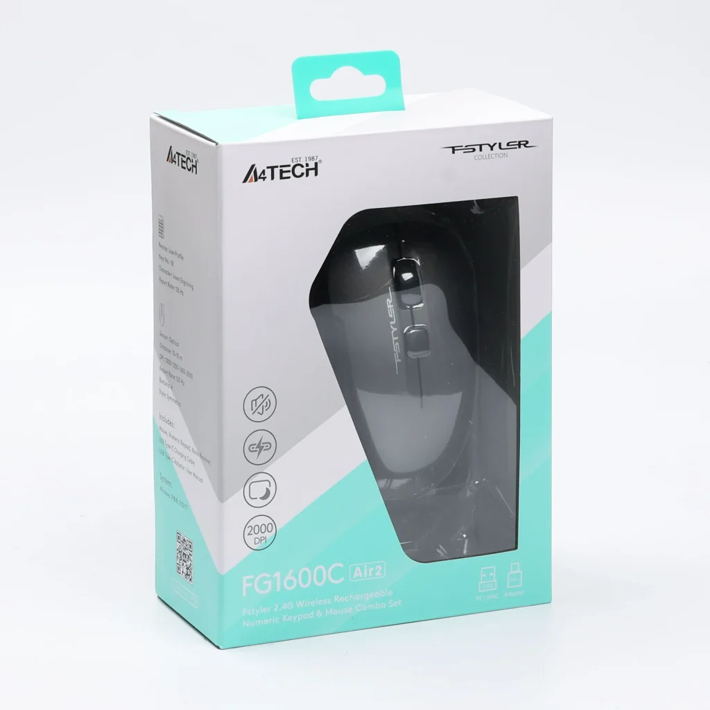 Комплект (клавіатура цифрова, миша) бездротовий Fstyler FG1600C Air2 Grey, FG1600C Air2 (Grey) UA