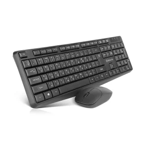 Комплект (клавіатура, миша) бездротовий REAL-EL Kit 551W Black USB, EL123100048 UA
