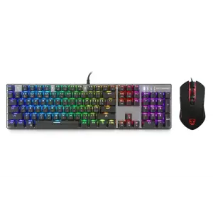 Комплект (клавіатура, миша) Motospeed CK888 Outemu Blue (mtck888mb) Silver/Black USB UA
