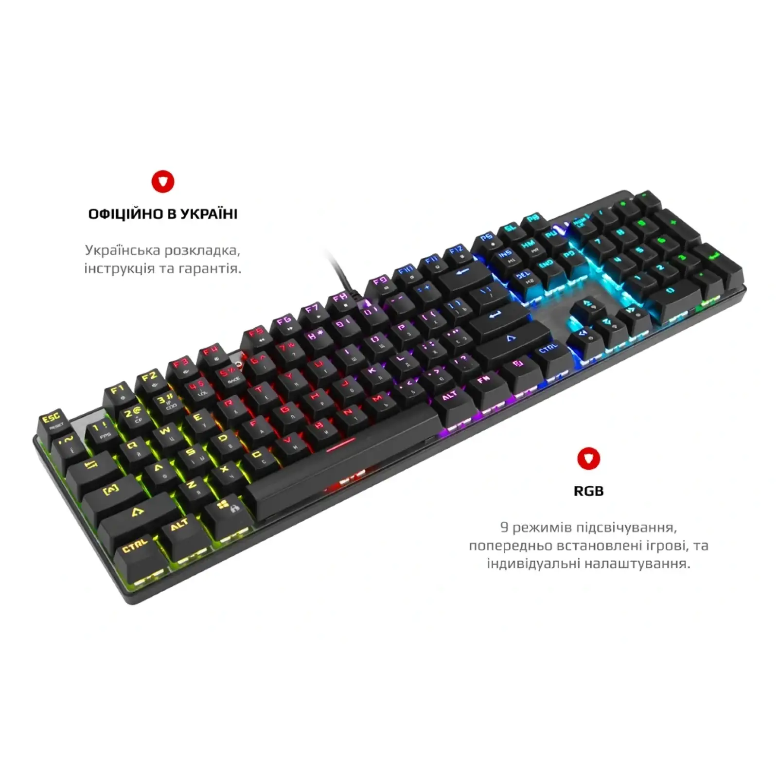 Комплект (клавиатура, мышь) Motospeed CK888 Outemu Blue (mtck888mb) Silver/Black USB UA