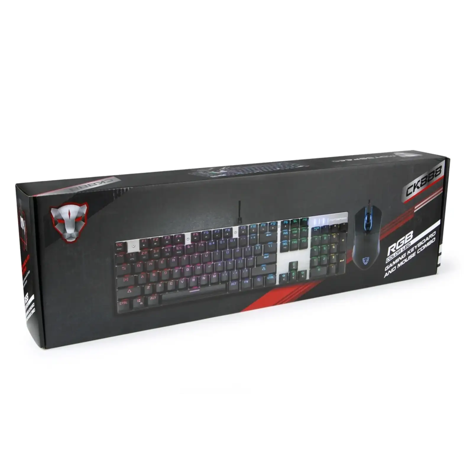 Комплект (клавиатура, мышь) Motospeed CK888 Outemu Blue (mtck888mb) Silver/Black USB UA