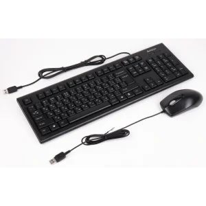 Комплект (клавіатура, миша) A4Tech KR-8372 Black USB, KR-8372 (Black) UA