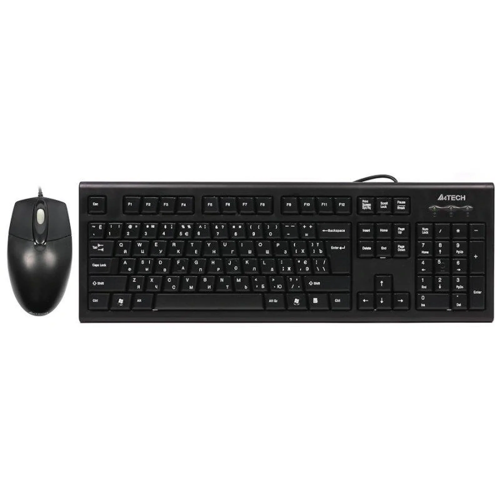 Комплект (клавіатура, миша) A4Tech KRS-8572 Black USB UA