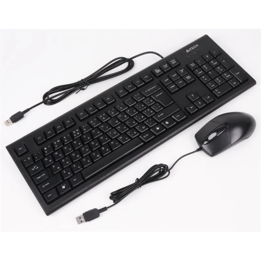 Комплект (клавиатура, мышь) A4Tech KRS-8572 Black USB UA