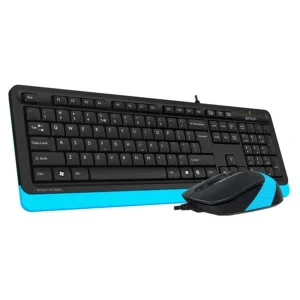 Комплект (клавіатура, миша) A4Tech F1010 Black/Blue USB, F1010 (Blue) UA
