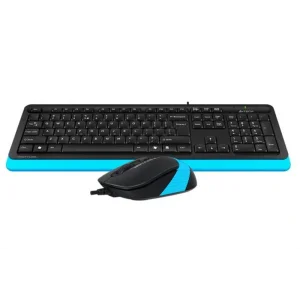 Комплект (клавіатура, миша) A4Tech F1010 Black/Blue USB, F1010 (Blue) UA