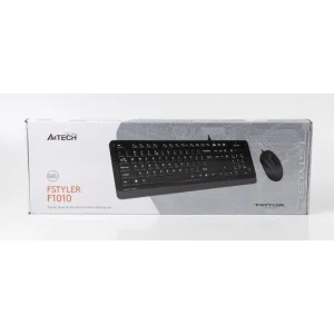 Комплект (клавиатура, мышь) A4Tech F1010 Black/Grey USB, F1010 (Grey) UA