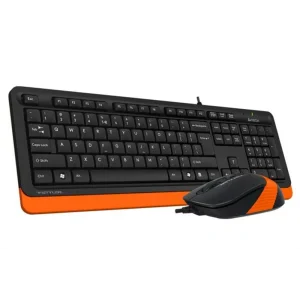 Комплект (клавіатура, миша) A4Tech F1010 Black/Orange USB, F1010 (Orange) UA