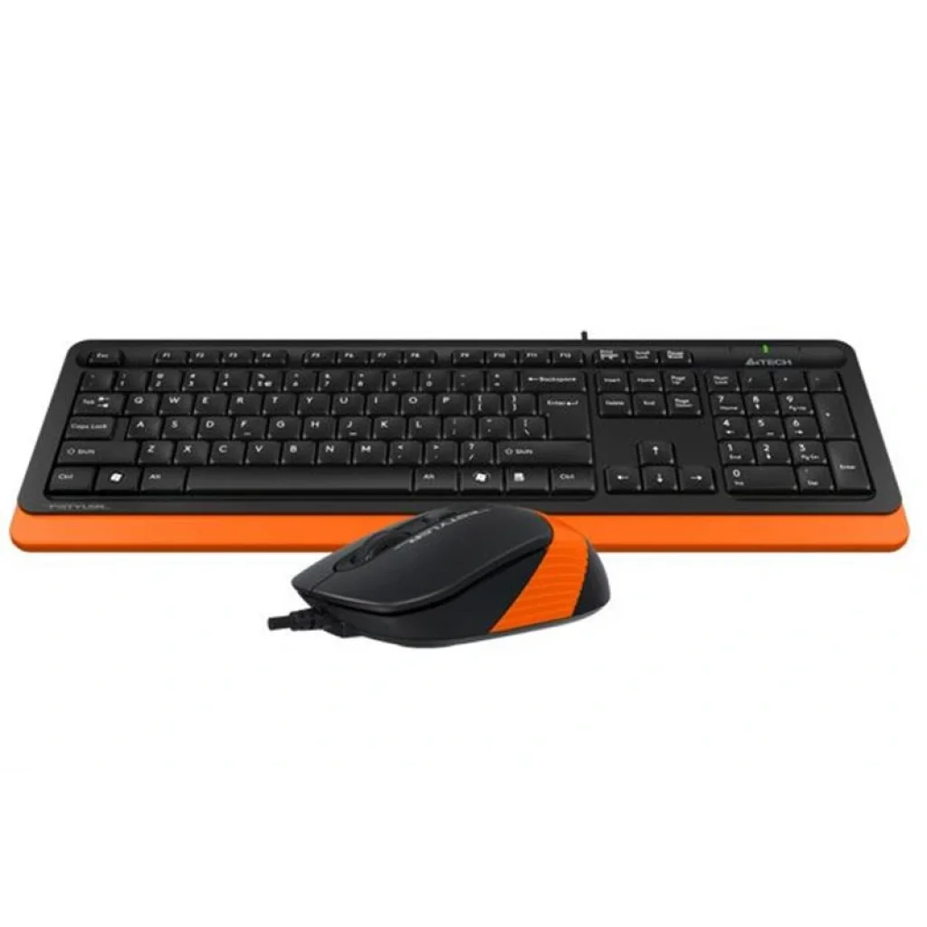 Комплект (клавіатура, миша) A4Tech F1010 Black/Orange USB, F1010 (Orange) UA