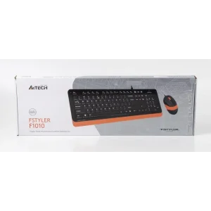 Комплект (клавіатура, миша) A4Tech F1010 Black/Orange USB, F1010 (Orange) UA