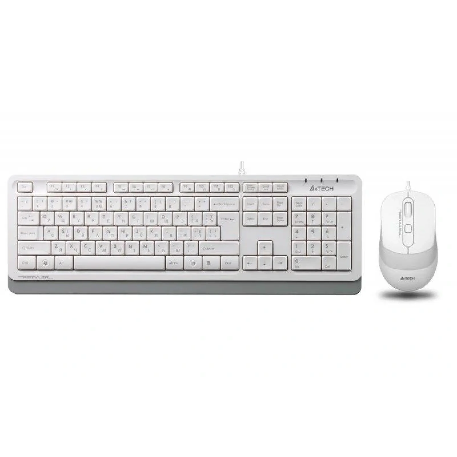 Комплект (клавиатура, мышь) A4Tech F1010 White USB, F1010 (White) UA