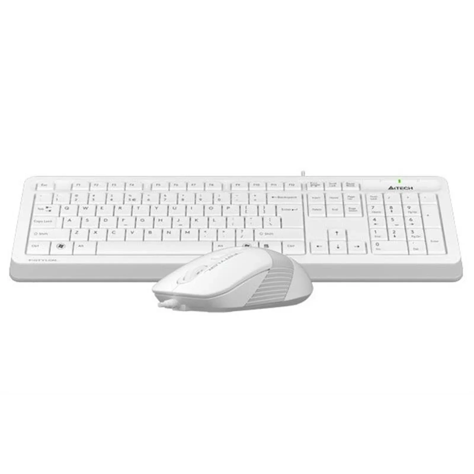 Комплект (клавиатура, мышь) A4Tech F1010 White USB, F1010 (White) UA
