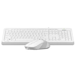 Комплект (клавиатура, мышь) A4Tech F1010 White USB, F1010 (White) UA